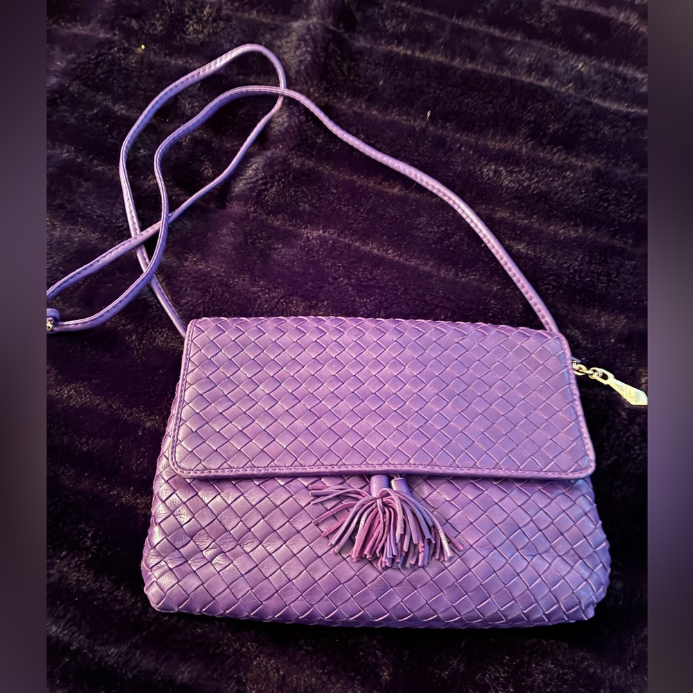 T.Anthony, Ltd. bag Purple Woven Crossbody Bag